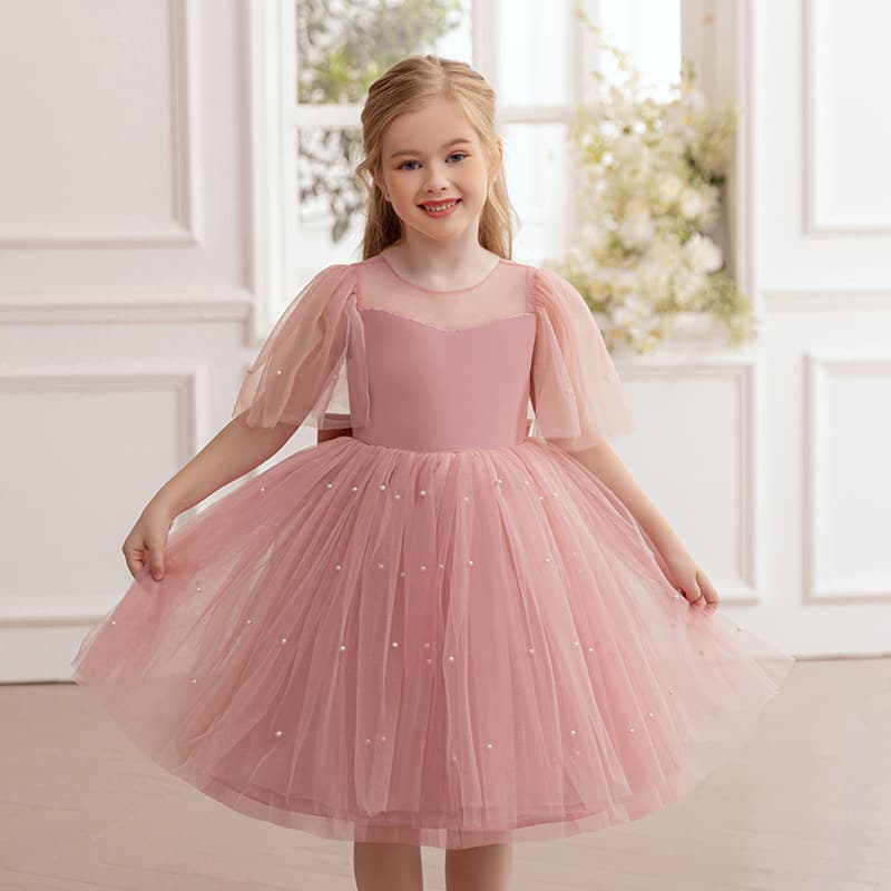 Cross-border girls' dress, wedding dress, violin piano host performance dress, children's birthday party princess dress