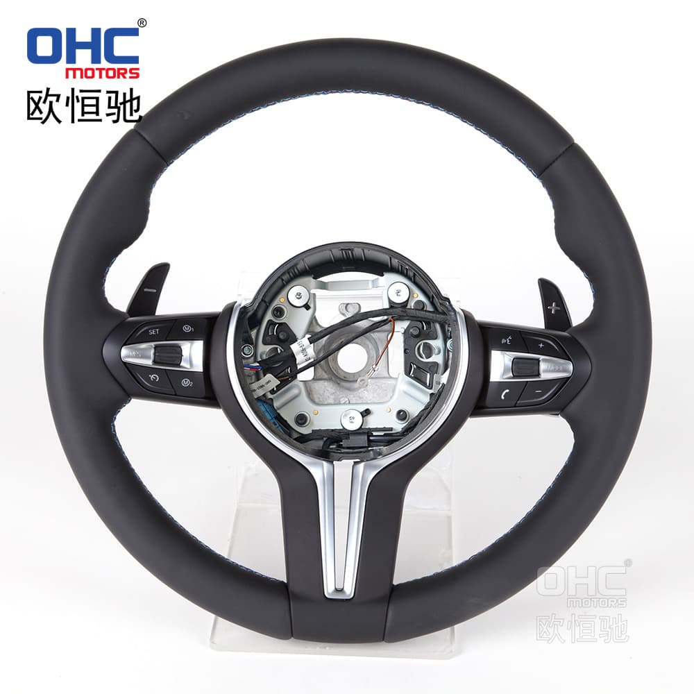 Suitable for 05-10 BMW E60 Steering Wheel Modification and Upgrade with Buttons to Customize the Full Leather Car Steering Wheel