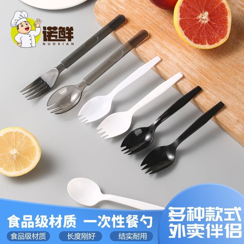Disposable Black Plastic Spoon for Restaurant Use Golden Beetle Shovel Ube Mud Ice Bowl Spoon Scoop Ice Cream Dessert Spoon