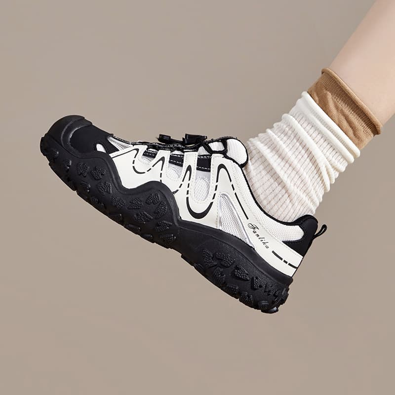 Hiking Boots Short Boots British Style Casual Martin Boots Women's Slip-resistant Wear-resistant Genuine Leather Running Shoes Women's Summer Breathable
