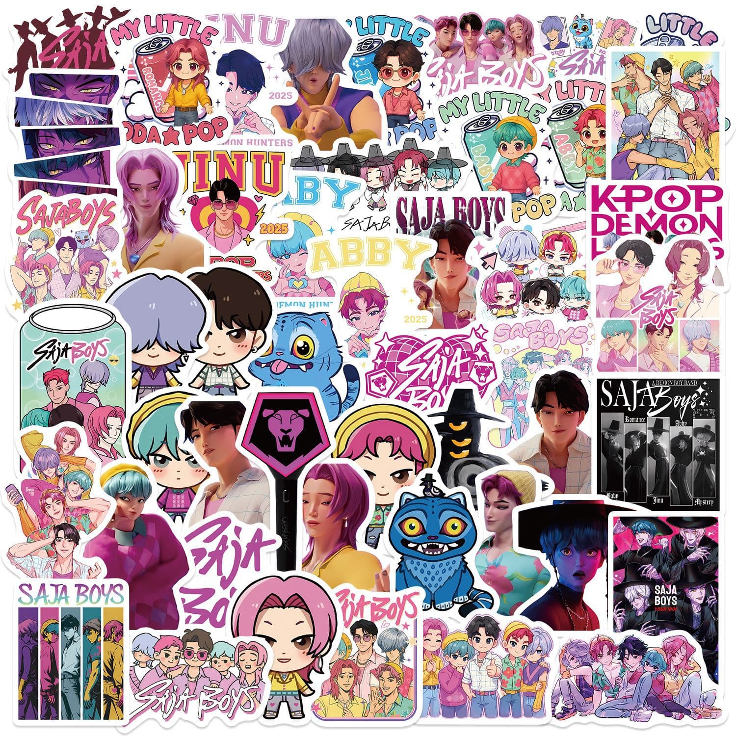 50 Cartoon Saja Boys Anime Graffiti Stickers Decorative Guitar Laptop Luggage DIY Waterproof Wholesale