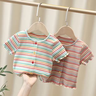 Girls T-Shirt Short Sleeve Summer Children's Wear 2026 New Trendy Girl Summer Clothes Loose Half Sleeve Kids Top