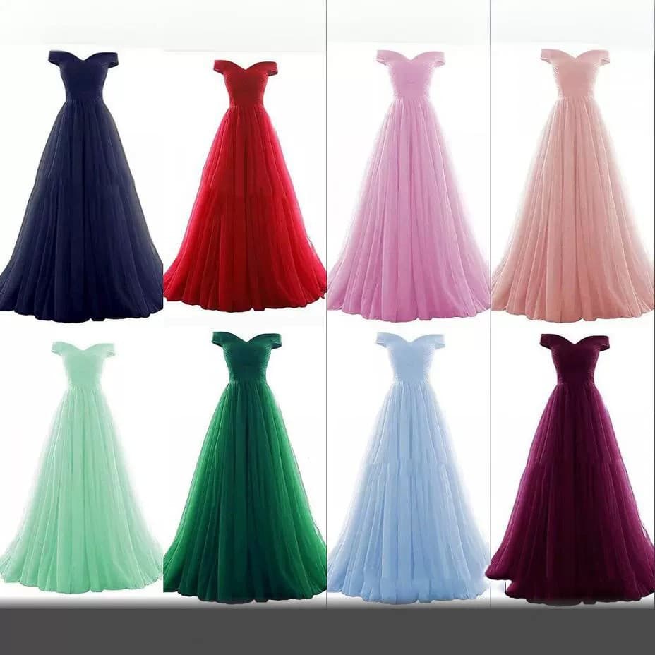 Women's Off-Shoulder Evening Gown for Amazon, Beach, Plus Size Wedding, Graduation, Festival, Prom Dress