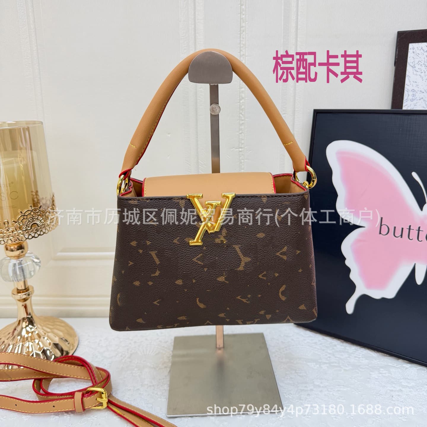 New Cross-border L Brand Bucket Bag Monogram Women's Bag Shoulder Crossbody Bag Premium Handbag Fashion Women's Bag