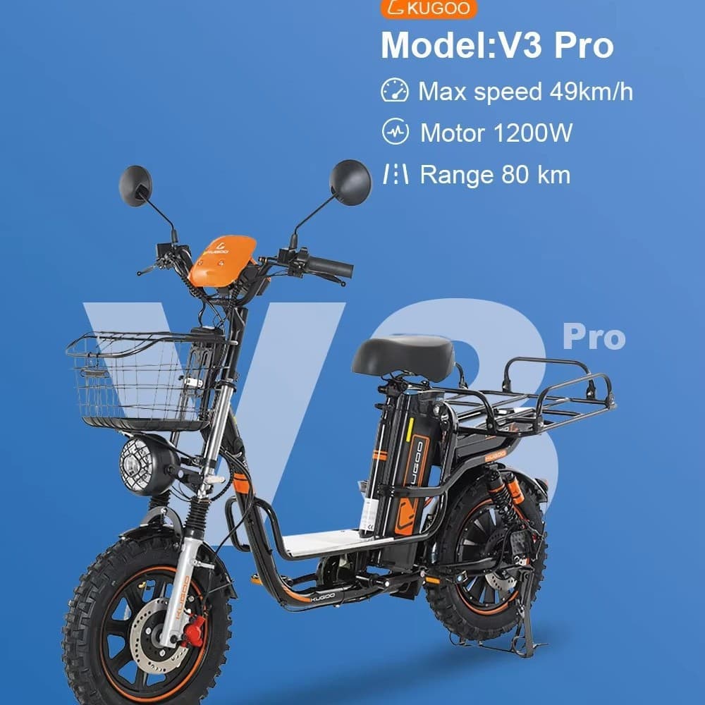 KUGOO V3 Pro + 60V28.6 AH 90 KM Lone Range Bike 500W Electric Bicycle