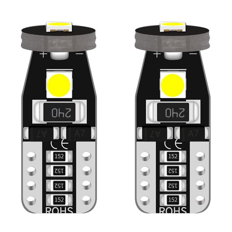 Electrodeless LED Lamp T10 3030 3SMD 12V Decoding Canbus Car Width Light Reading Lamp License Plate