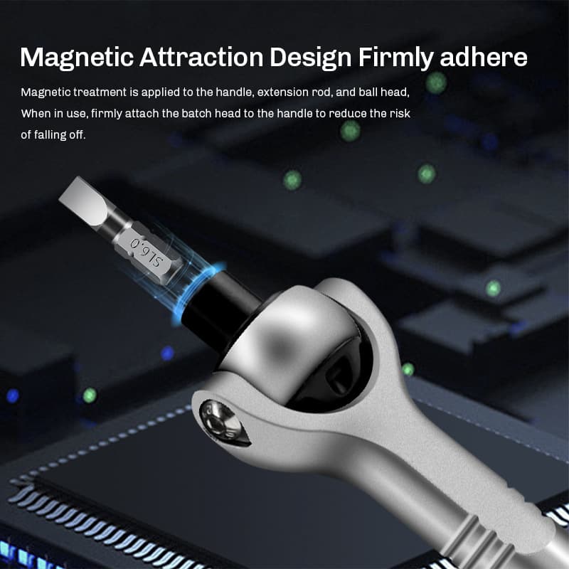 Cross-border 40-piece Set Universal Ratchet Screwdriver, Household Mini Multifunctional Forward and Reverse Ratchet Screwdriver