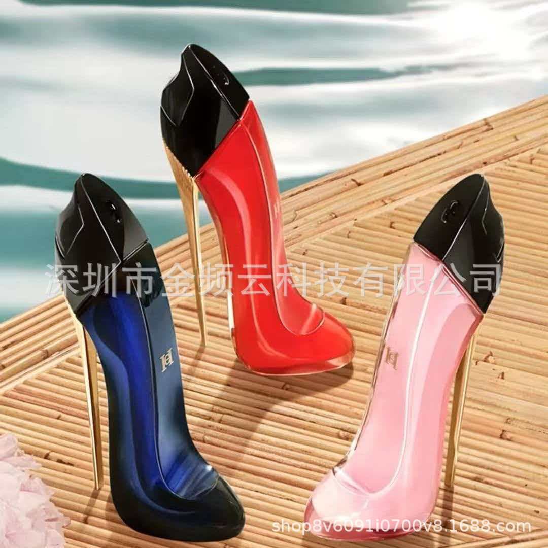 Cross-border Trade Perfume Good Girl Supreme Pink/Black/Red High Heels Shimmering Ice Crystal Color Craze