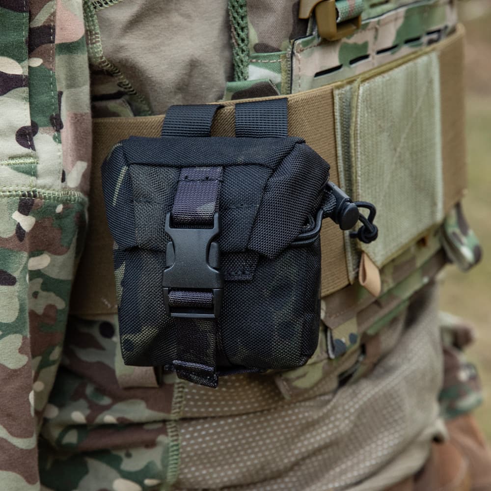 Outdoor Tactical Accessory Bag Camouflage Multi-Functional Military Grenade Vest Hanging Bag Molle System