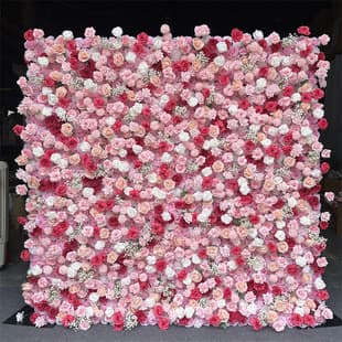 Rose Waterfall Artificial Flower Wall Mall Trendy Check-in Decoration Background Fake Flower Rose