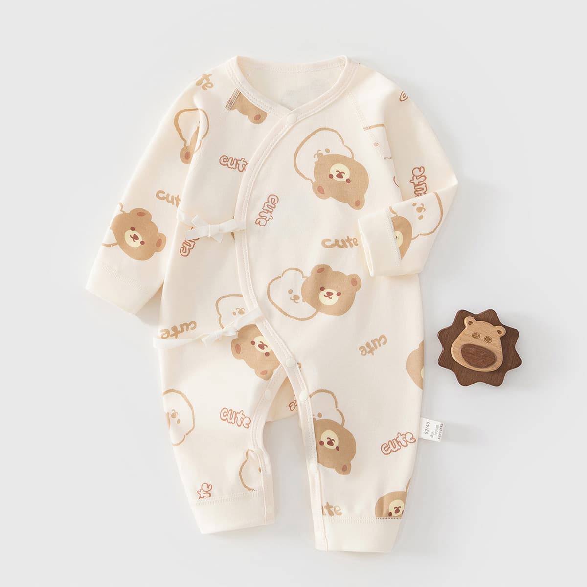 Newborn Baby Romper 100% Cotton Seamless Bodysuit Spring Autumn Monk Style Baby Butterfly Suit Crawling Suit All Seasons