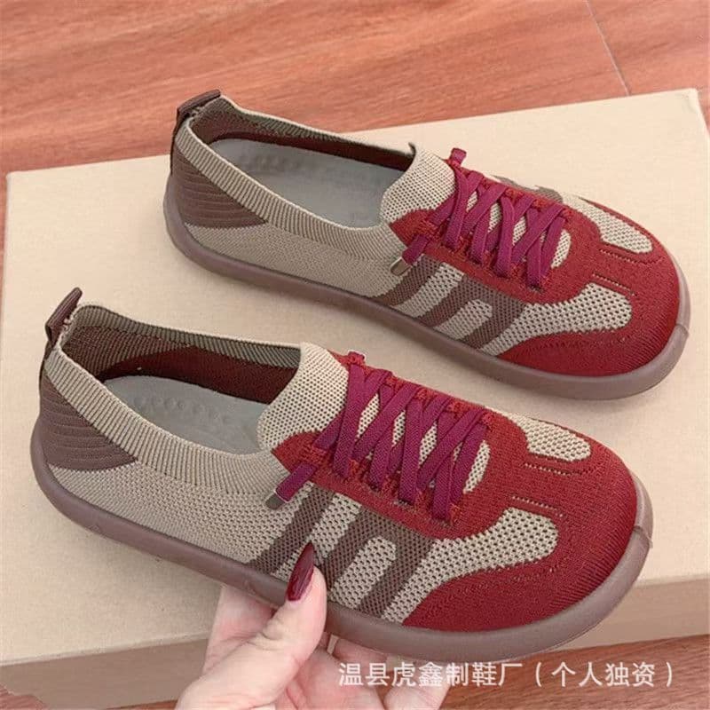 Women's Spring New Flat Casual Shoes, Premium Versatile Retro German Trainer Shoes, Soft Sole Comfortable