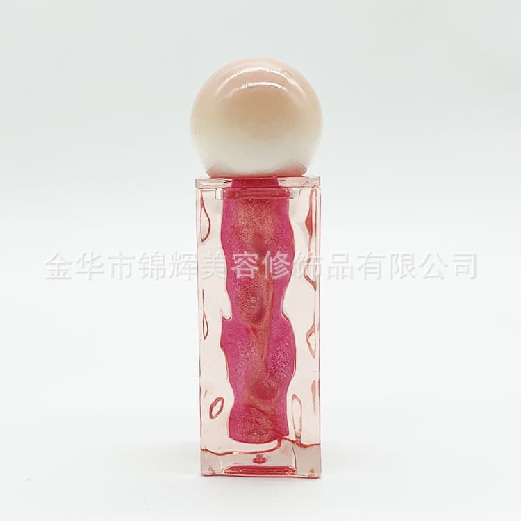 For Export Only Custom Manufacturer Irregular Wave Shape Pearl Lip Gloss