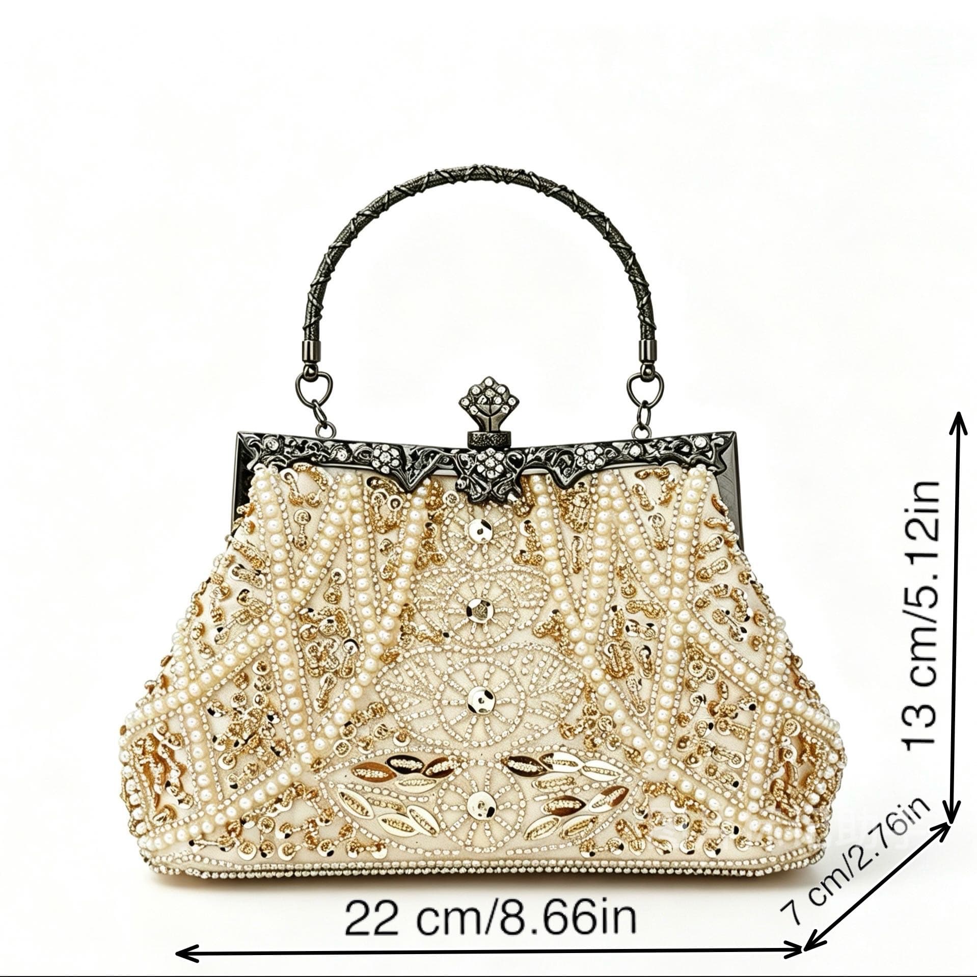Best-selling genuine beaded evening bag, banquet bag, perfect match for cheongsam, vintage bag, bridal bag, bridesmaid bag, in stock