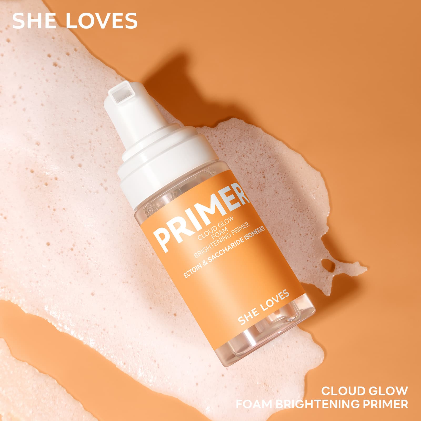Cross-border Exclusive Primer Foam Brightening Makeup Base Mousse Foam Moisturizing Smoothing Primer