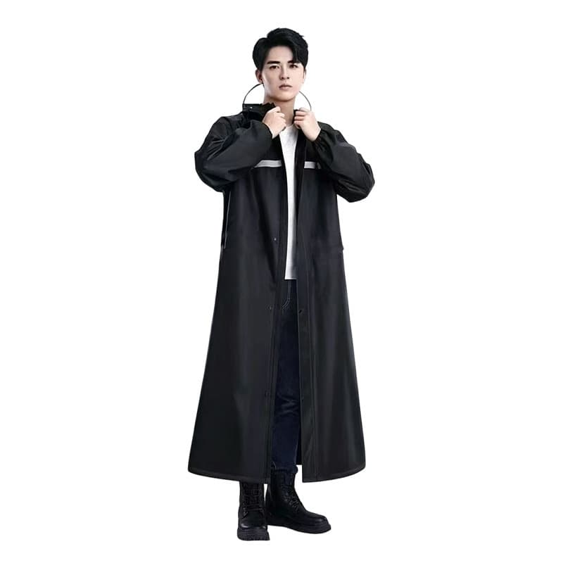 Full body all-in-one long raincoat for adults outdoor hiking, cycling, fishing and work thickened Oxford cloth riot proof