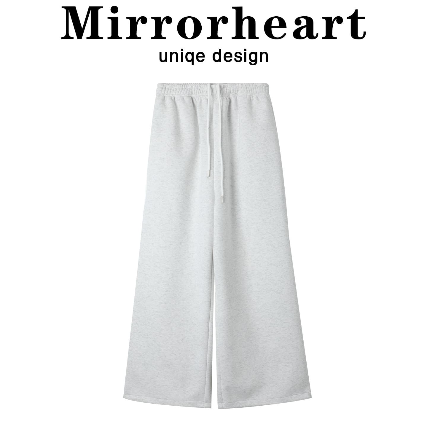Gray sweatpants for women 2025 autumn high-waist slim loose casual pants straight wide-leg sweatpants casual and versatile