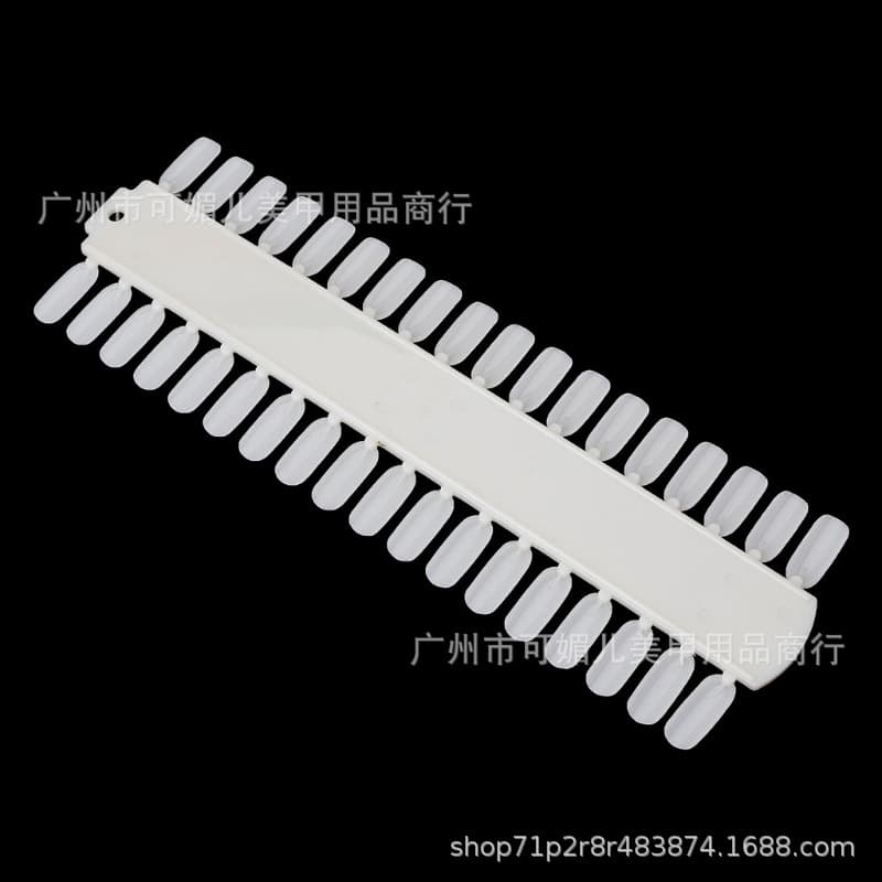 Full Set Nail Art 36-Color Practice Tray Transparent Natural False Nail Color Card Nail Polish Gel Display Board