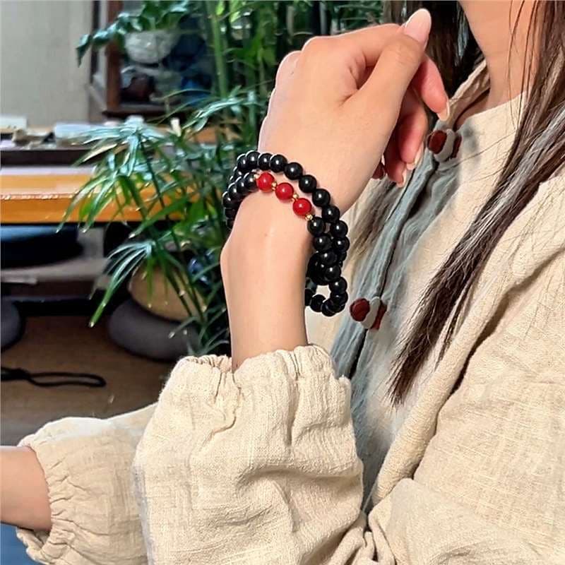 Cultural Craft Aroma Bead Bracelet, Traditional Non-heritage Scented Beads for Skin and Muscle