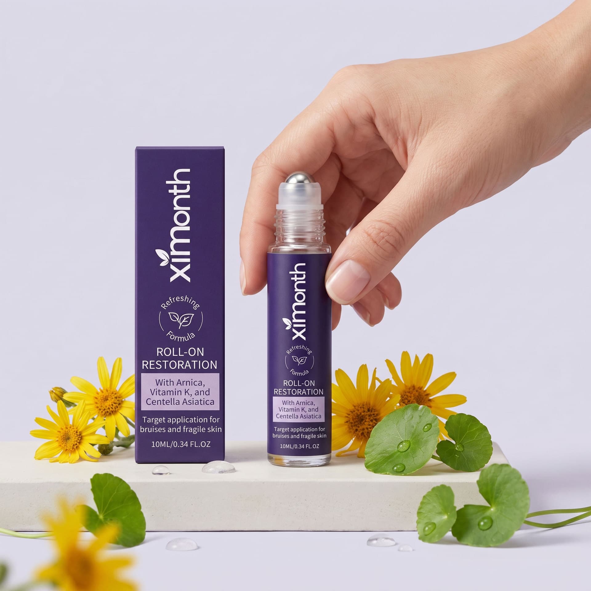 XIMONTH Skin Care Roll-On Serum Gentle Care Body Skin Comfort Refreshing Daily Massage