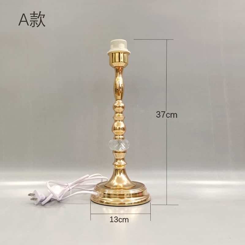 DIY Desk Lamp Socket E27 French Base with Plug, Custom European Style Desk Lamp Base Vintage Handmade E14 Socket