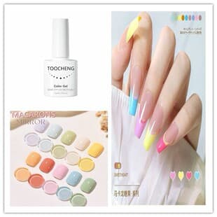 Nail Gel Polish Macaron Candy Color Nail Polish, Summer Sweet Cream Color, Brightening New Nail Gel