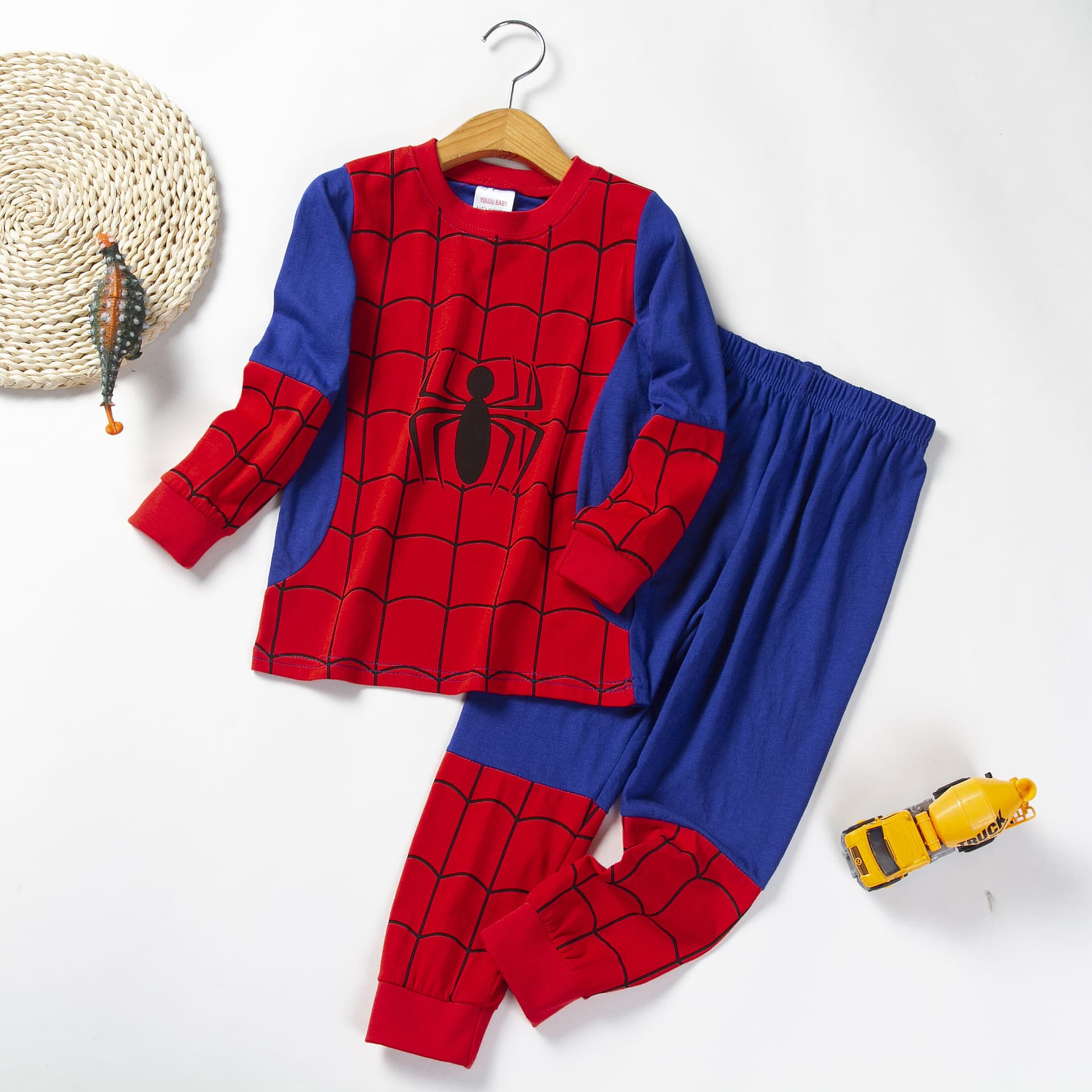 Children's Homewear Pajama Set Long Sleeve Kids Pajamas Printed Air Conditioning Wear