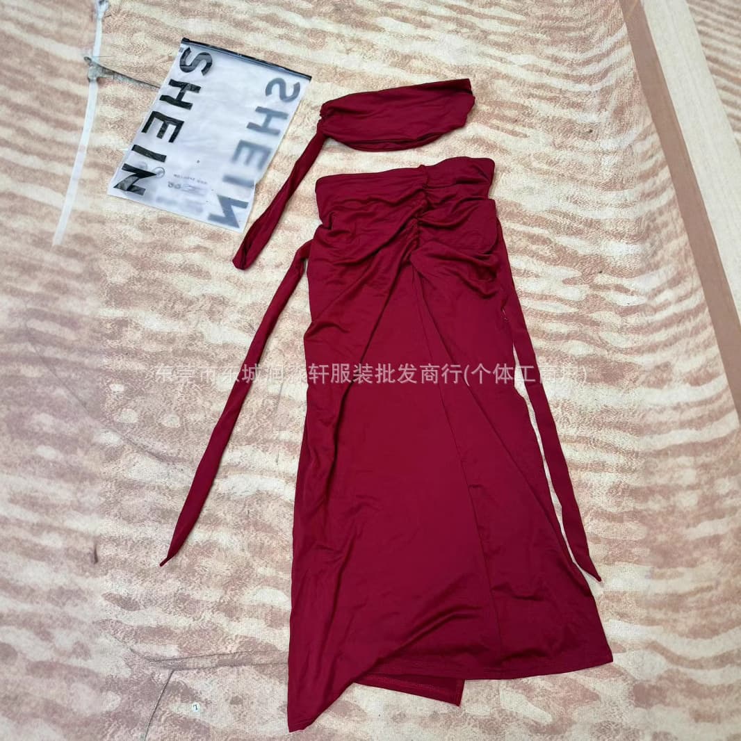 shein cross-border European and American clothing, sexy hot girl tops, short skirts, multi-style fashionable and versatile trendy suits wholesale
