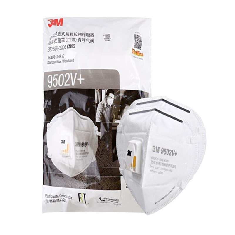 3M 9502V+ Dust Mask Anti-Smog Foldable Headband KN95 Anti-Industrial Dust Breathable PM2.5 Protection