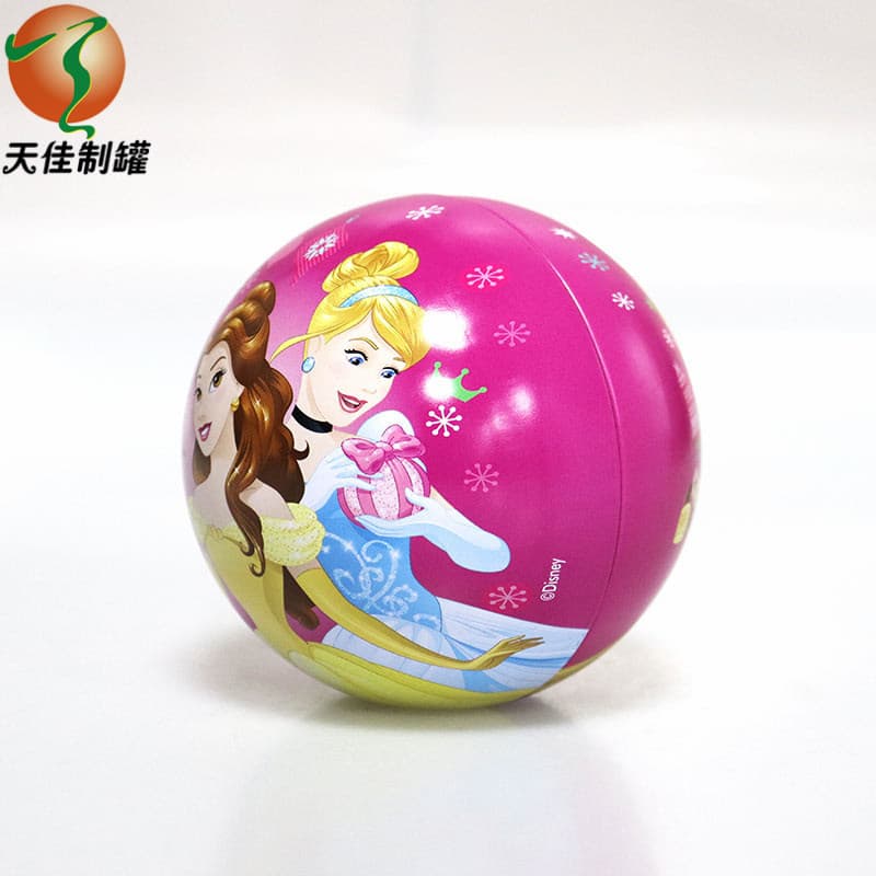 Bulk Custom Toy Candy Tin Box Tinplate Spherical Tin Box Single Mooncake Tin Box Packaging Metal Box