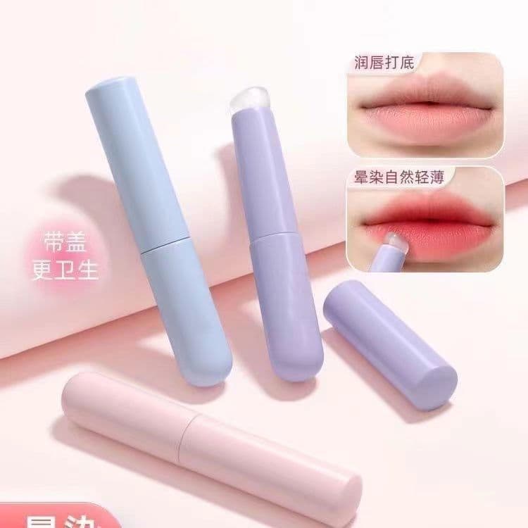 Silicone Lip Brush with Cover, Lipstick Brush, Blending Brush, Concealer Brush, Silicone Lip Brush, Makeup Brush with Cover, Makeup Tool