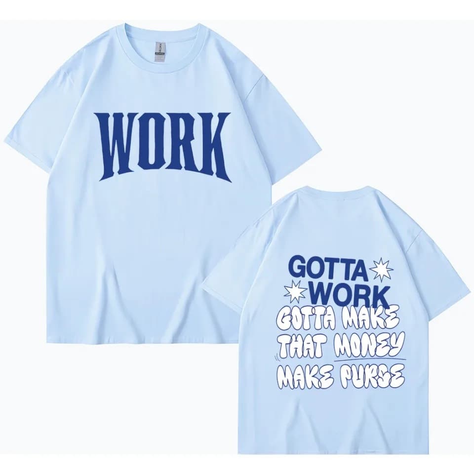 [Cross-border European code] Work album graphic ATEEZ T-shirt men and women fashion trend hip-hop clothing casual and comfortable