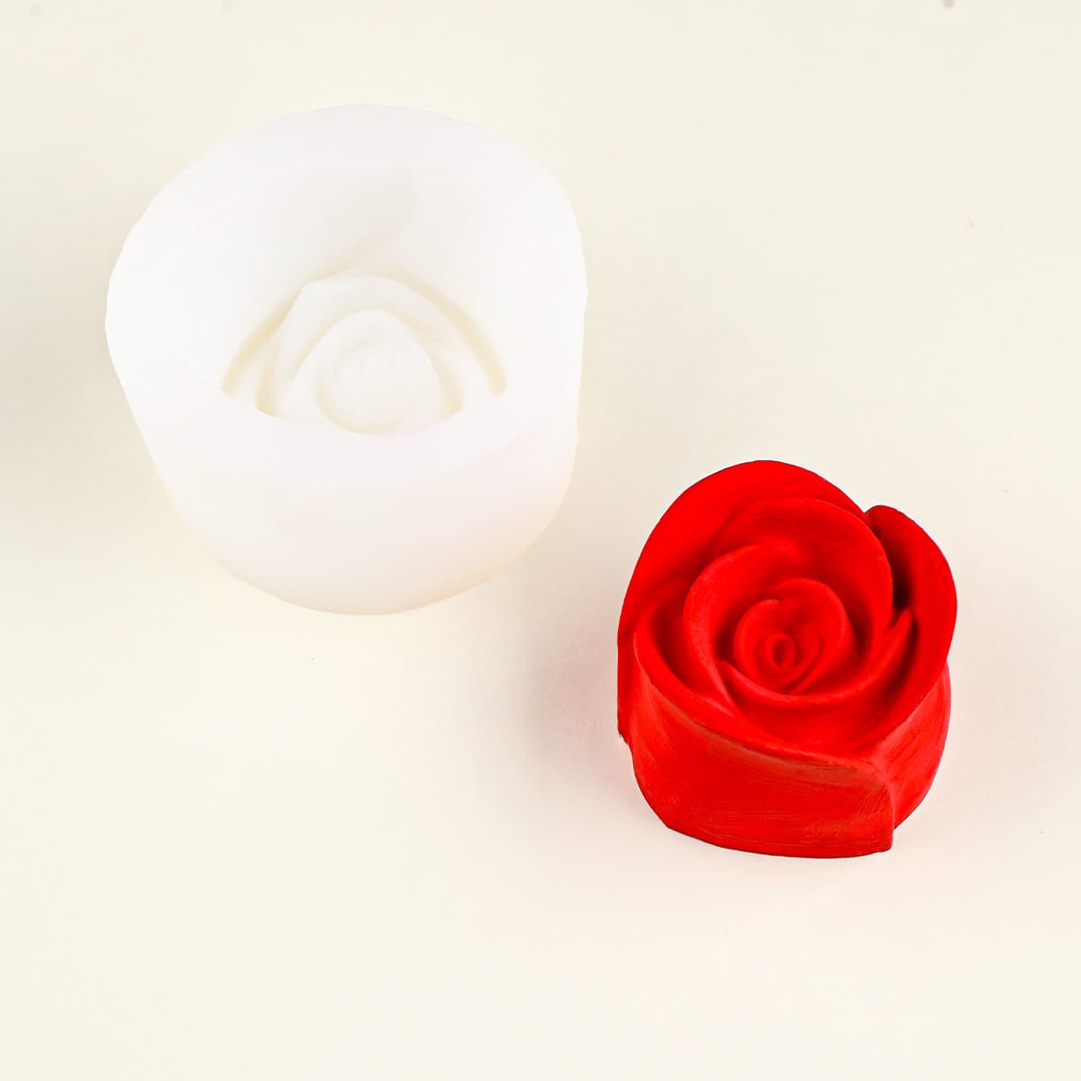 Large Rose Silicone Mold Flower Mousse Cake Ice Cube Tray DIY Scented Candle Plaster Soap Mold
