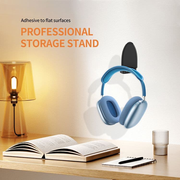 Cross-border Foldable Adhesive Headphone Holder, Double-sided Tape Headphone Storage, Desktop Computer Desk Headphone Organizer
