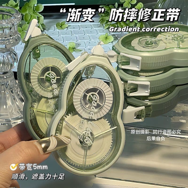 New Anti-Drop Morandi Correction Tape High-Aesthetic Large-Capacity Eraser Tape for Students Smooth and Quiet Correction Tape
