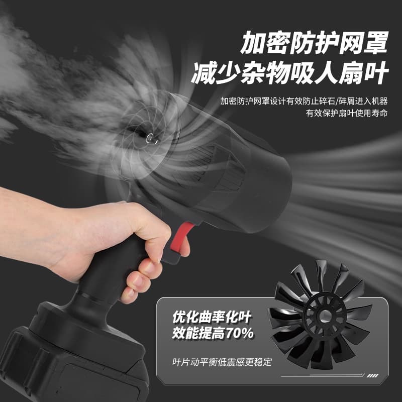 Cordless Lithium Battery Leaf Blower High-Power Industrial Air Duster for Leaves Dust Cleaning