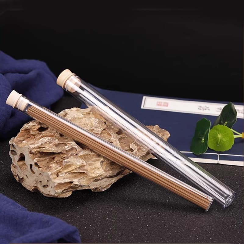 Thickened plastic 21cm incense tubes, 10g acrylic agarwood sandalwood tubes, 5g transparent 20g packaging boxes.