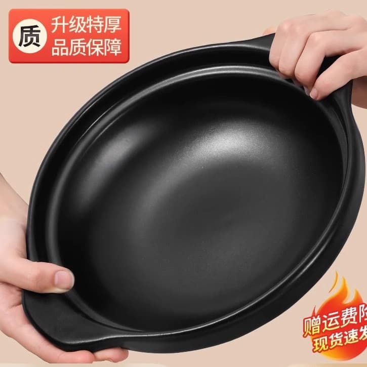 Home-use sandpot stew pot, gas-stove resistant high-temperature dry-cooking clay pot rice, specialized ceramic soup pot for commercial sandpot