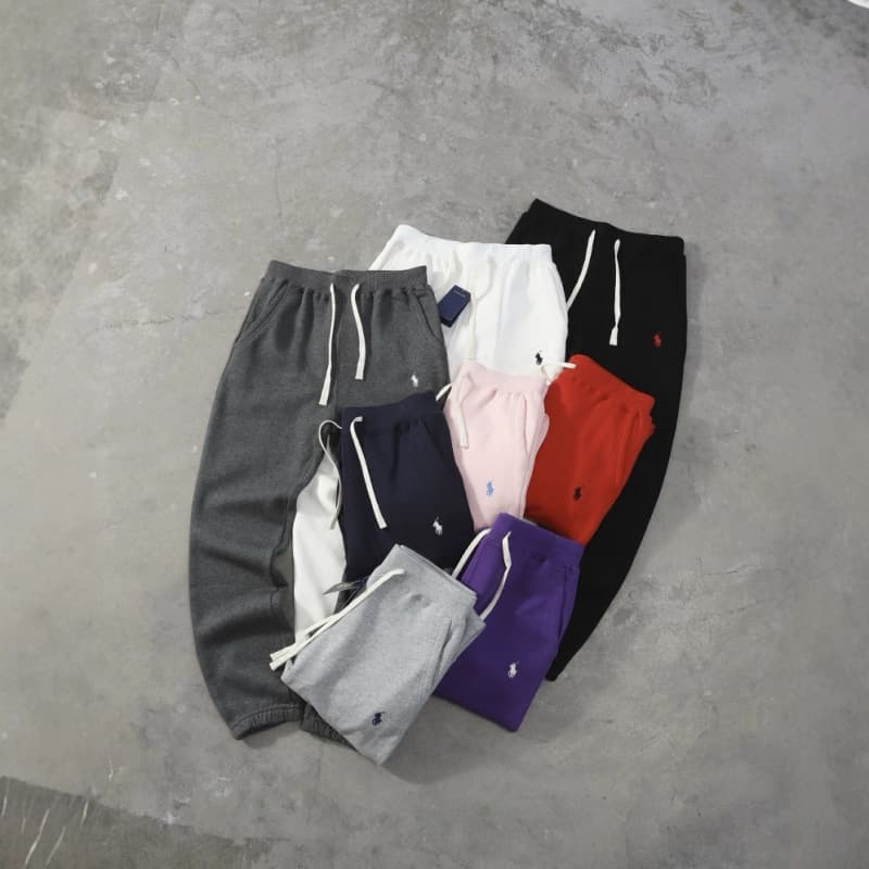 High-Quality Cross-Border Basic Style Pony Print Logo Drawstring Sweatpants Unisex Foreign Trade Summer Thin