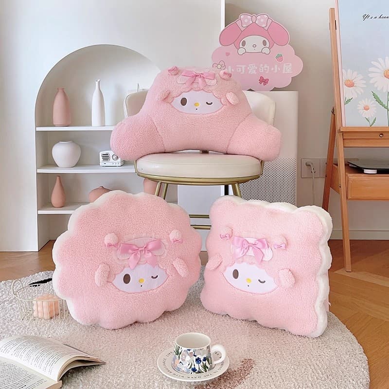 Cute cartoon little woolen velvet pillow cushion office dormitory sedentary thickened seat cushion butt cushion computer chair
