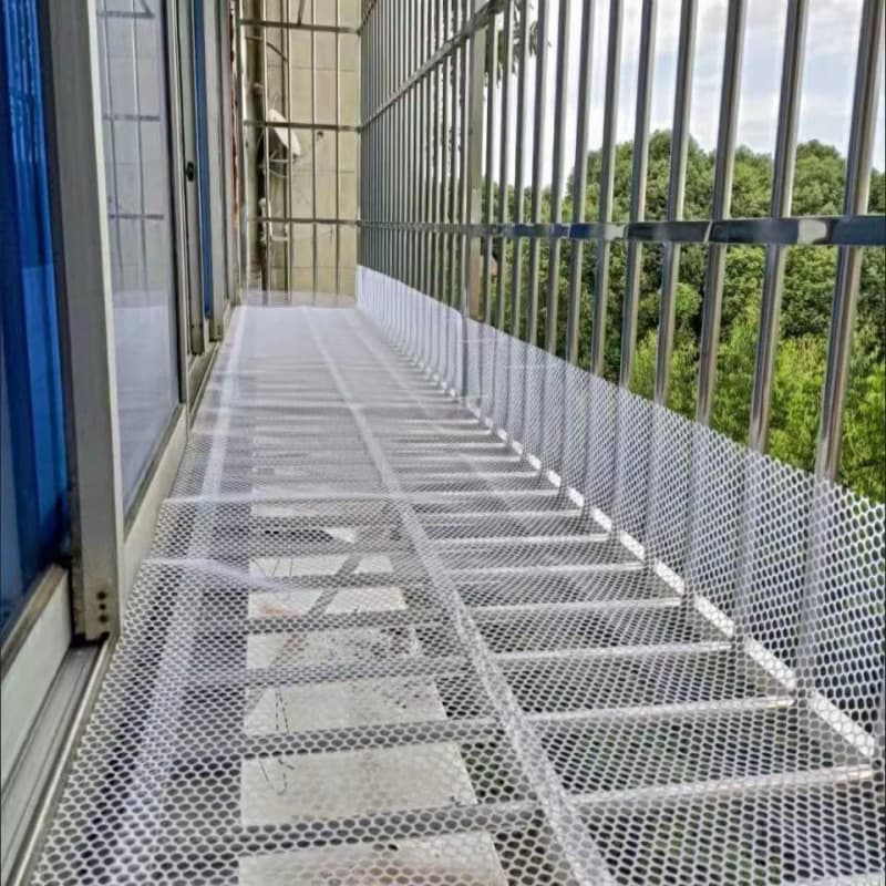 Balcony Safety Net, Anti-Theft Window Drying Leak-Proof Grid Mat, Plastic Mesh for Cat Pet Barrier and Isolation Fence