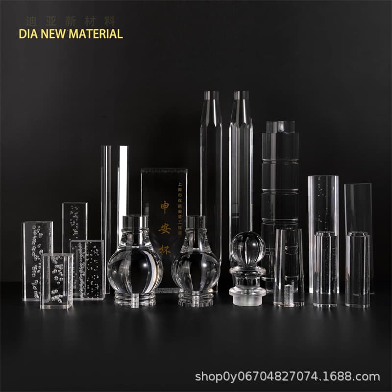 Acrylic transparent round rods, organic glass cylinders, bubble guide rods 2mm-1000mm in stock, PMMA cylinders