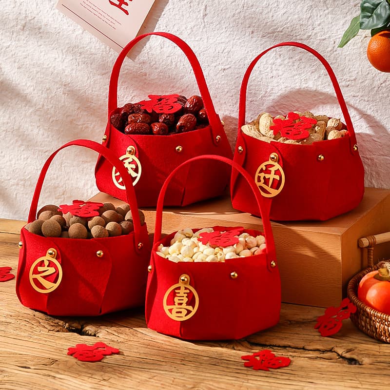 Housewarming Decoration Handheld Basket Set for Moving into a New Home, Housewarming Ceremony, New House Decoration, Ornaments and Supplies Set