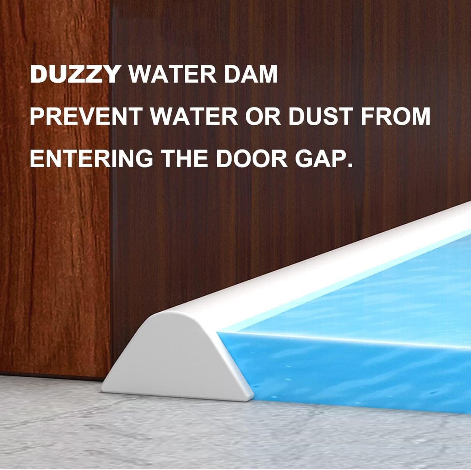 Cross-border Special Supply Bathroom Water Stop Strip Solid Waterproof Strip for Kitchen Countertop Soft Silicone Self-Adhesive Water Barrier Strip