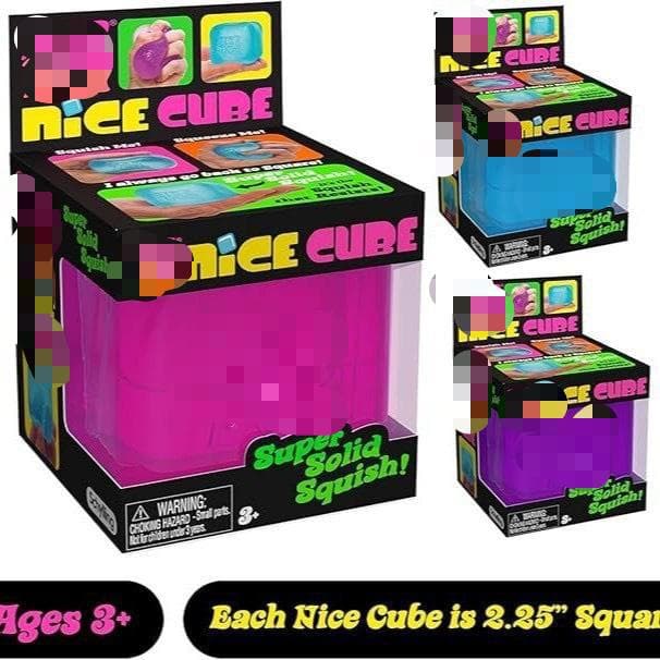 Schylling Needoh Nice Cube Sensory Toy Stress Relief Squeeze Toy