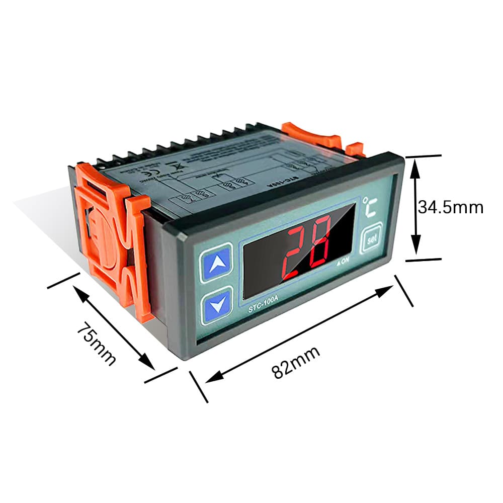 STC-100A Digital Display Fully Automatic Greenhouse Intelligent Control System with Probe for Heating Circulation Pump Thermostat
