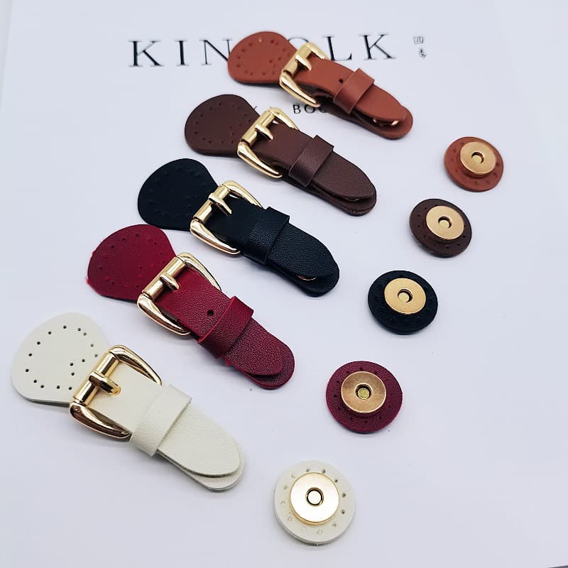 Metal Magnetic Leather Snap Press Stud Button DIY Bag Accessories Adjustable Leather Buckle Connector Snap In Stock