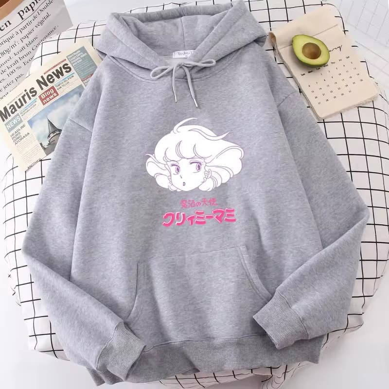 Kawaii Angel Magic Hoodie Women Oversized Sweatshirts Cartoon