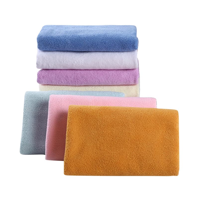 Strong Absorbent Non-Shedding 70*140 Bath Towel for Beauty Salon Car Wiping Beach Towel with Logo Customizable Wholesale