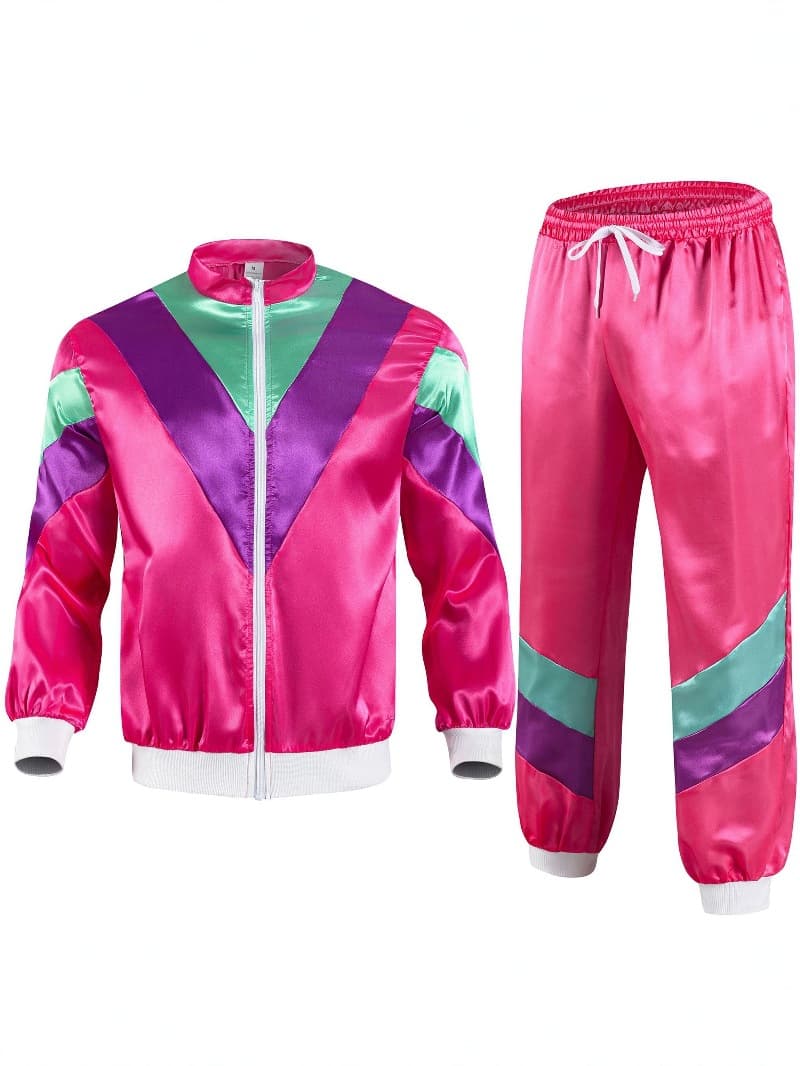 Cross-Border Best Seller Retro Sportswear 80s 90s Disco Style Performance Costume